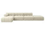 ECKSOFA modulares Sofa Lizur-L2 - 380x160x70 cm Beige Velours