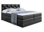 BOXSPRINGBETT ZAFIRA-BZ KING - 120 x 200 - H3/H4 - Schwarz Hochglanz
