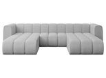 WOHNLANDSCHAFT modulares Sofa Joren-U1 - 319x177x70 cm Hellgrau