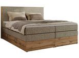 BOXBETT WOOD CLASSIC KING 140/200 - Dunkelbeige Strukture - H3