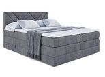 BOXSPRINGBETT BARWA KING - 160x200 - H3/H4 - Dunkelgrau