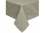 TISCHDECKE grau 137/178 cm, 100% Baumwolle