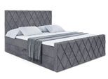 BOXBETT LEPARO-Z - 120 x 200 - H3 - Dunkelgrau