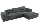 ECKSOFA RILASSO L Dunkelgrau Cord - rechts