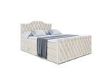 BOXSPRINGBETT VILA-1-Z KING - 160x200 - H3/H4 - Creme
