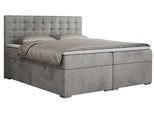 BOXBETT SUSAN 140/200 Hellgrau Velvet - H4