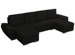 WOHNLANDSCHAFT UMBRIA U Schwarz Boucle