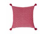 DEKOKISSEN Malda 45/45 cm rot mit Quasten