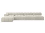 ECKSOFA modulares Sofa Razon-L3 - 380x160x70 cm Creme Cord