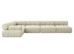 ECKSOFA modulares Sofa Mende-L3 - 380x190x70 cm Beige Velours