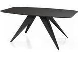 ESSTISCH Foster rechteckig ausziehbar, Schwarz 180-218/90/76 cm