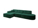 ECKSOFA Ottomane Links IREA-L2-v3 - 327x165x77 cm Grün