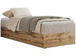 BOXBETT WOOD ZERO 90/200 - Beige Struktur - H3 - Topper Visco