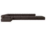ECKSOFA modulares Sofa Felto-L3 - 475x190x70 cm Braun Velours