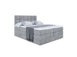 BOXSPRINGBETT MARCE KING - 120x200 - H3/H4 - Grau