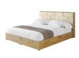 POLSTERBETT mit Bettkasten und Lattenrost, Bett mit Matratze H3/H4 - ENZO8 160x200 Beige