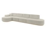 ECKSOFA Ottomane Links MARI-L3-v1 - 413x171x83 cm Creme Cord