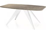ESSTISCH Fatina rechteckig ausziehbar, Dunkelgrauer Chicago Beton 180-218/90/76 cm