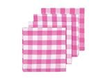 STOFFSERVIETTEN Vichy-Karo pink, 4er-Set 45/45 cm