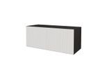 LOWBOARD NOA-2-W 100x40x40 cm - Schwarz / Weiß
