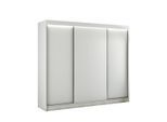 KLEIDERSCHRANK BEROG mit LED - 250 cm - Weiß