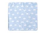 BABYDECKE 80 x 80 cm Kleine Wolke blau