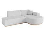 ECKSOFA Ottomane Rechts ARRIO-L1 - 243x171x83 cm Weiß