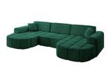 WOHNLANDSCHAFT LIVO-U1 - 315x173x79,5 cm Grün