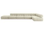 ECKSOFA modulares Sofa Favio-L3 - 475x190x70 cm Beige Velours