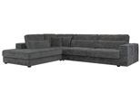 ECKSOFA Savona Dunkelgrau breiter Cord - links