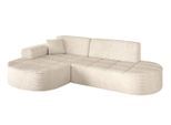 ECKSOFA Ottomane Links TARO-L1 - 243x171x79,5 cm Beige