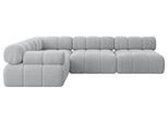 ECKSOFA modulares Sofa Mende-L2 - 285x190x70 cm Grau Cord