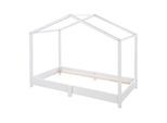 HAUSBETT 70 x 140 cm Bodenbett weiß