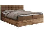 BOXBETT ALBERO 1 - 140/200 Braun Kunstleder - H3