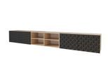 LOWBOARD VIRA-W 3x100x40x40 cm - Artisan / Schwarz