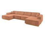 WOHNLANDSCHAFT IREA-U2-v2 - 388x171x83 cm Koralle