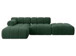 ECKSOFA modulares Sofa Lizur-L1 - 285x160x70 cm Grün Cord
