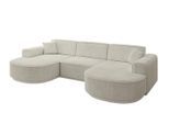 WOHNLANDSCHAFT MARI-U1-v3 - 303x171x83 cm Creme Cord