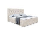 BOXBETT mit H4-Matratze und Lattenrost - NOEL - 180x200 Ecru