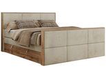 BOXSPRINGBETT ALBERO 2 KING DUO 160/200 Beige Velvet - H3