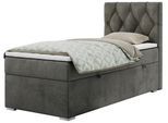 BOXBETT ALDA 90/200 Dunkelgrau Velvet - H3 - Rechts Seite