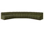 WOHNLANDSCHAFT modulares Sofa Montra-U1 - 490x174x70 cm Grün