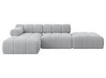 ECKSOFA modulares Sofa Lizur-L1 - 285x160x70 cm Grau Cord