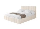 POLSTERBETT mit Bettkasten und Lattenrost, Boxbett ohne Matratze - AMEA 140x200 Beige