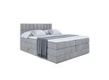 BOXSPRINGBETT MIAMI KING - 180x200 - H3/H4 - Grau