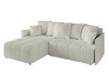 ECKSOFA Ottomane links LONLI-L 251x189x68 Creme Cord