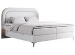 BOXBETT EIRA 160/200 Weiß Kunstleder - H4