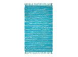 LEDERTEPPICH Glitter geflochten 90/150 cm