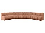 WOHNLANDSCHAFT modulares Sofa Montra-U1 - 490x174x70 cm Apricot