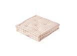 SITZKISSEN beige kariert 40/40/8 cm – Bodenkissen Vichy-Karo